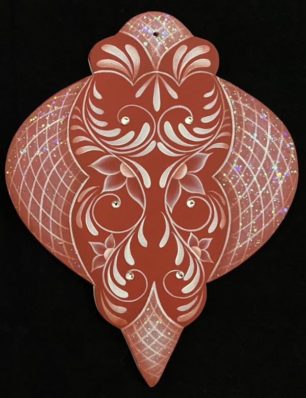 Red & White Elegant Ornaments E-packet