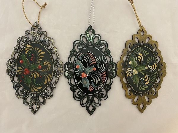 Ornaments of Three Printed Packet